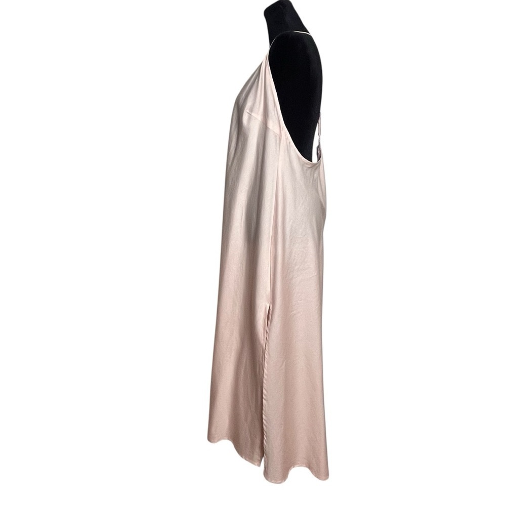 NWT Everyday Ritual Sloan T-Back Nightgown - Champagne Cotton Sateen — Large - Picture 5 of 13
